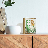 Christian bureau décor Bible verset boîte en bois signe maison bureau bureau étagère Table décor religieux écriture bois bloc boîte