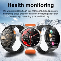 Reloj inteligente de pantalla grande de 1,85 pulgadas K66, reloj inteligente de Fitness multilingüe con batería de 730 mAh resistente al agua de alta calidad para hombres