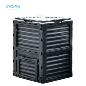 <span class=keywords><strong>Composteur</strong></span> extérieur en <span class=keywords><strong>plastique</strong></span> recyclé de 300 L, grand format, facile à assembler, durable, avec aérateur pour déchets organiques - Product Image 1