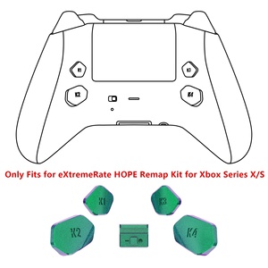 Botones Traseros y Palancas de Cambio Re diseñados en Verde Camaleón y Morado para Xbox Series XS EXtremerate Hope Remap Kit (K1 K2 K3 K4) - Product Image 3