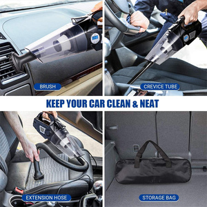 4-trong-1 điện tự động lốp Inflator Xách Tay Xe Máy hút bụi với <span class=keywords><strong>LED</strong></span> chiếu sáng Inflatable cầm tay máy bơm không khí - Product Image 4