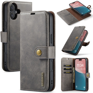 Étui portefeuille magnétique détachable 2 en 1 pour iPhones 16/16 Plus Étui folio en cuir à rabat avec fente pour cartes séparable - Product Image 2