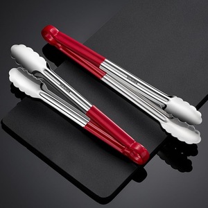 Stainless Steel Food <b>Tongs</b> 304 Heavy Duty Anti Slip <b>Kitchen</b> BBQ Meat Fish Steak Clip Restaurant Commercial Use - Product Image 1