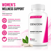 OEM ODM Capsules végétales pour le bien-être des femmes, complément alimentaire pour la santé des femmes, formule botanique à base de plantes, complément alimentaire, marque privée