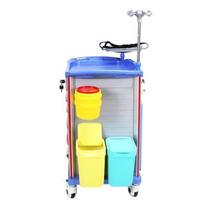 Goede Kwaliteit Ziekenhuisinstrumentkarren Abs Medische Noodtrolley Prijzen Laden Medicijnkarretje - Product Image 6