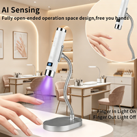 SNRQI 2026 Nouveautés Lampe à ongles G1 Ai en gros, lampe à ongles UV LED avec capteur Ai, 2 minuteries, support rotatif magnétique, lampe UV sans fil 1H