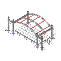 Sistema de Techo de Arco de Aluminio para Iluminación de Escenarios, Conciertos y Eventos