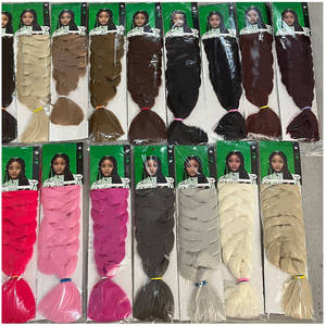 Échantillon Gratuit - Tresses Synthétiques Pré-Étirées Jumbo de 41 Pouces, 165g, Couleurs Personnalisables, Vente en Gros, Cheveux au Crochet pour <span class=keywords><strong>Femme</strong></span> - Product Image 3