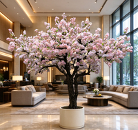 Pohon Bunga Sakura Tiruan Gaya Jepang Bagang Retail, Pohon Bunga Buatan yang Diperpanjang