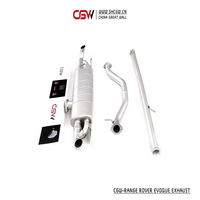 CGW prix usine Valve silencieux d'échappement double embouts Catback tuyaux d'échappement pour Range Rover Evoque 2.0T année 2009 à 2020