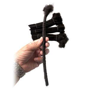 Extensions de dreadlocks YONNA 100% cheveux humains. Extensions de cheveux humains Afro Kinky <span class=keywords><strong>Dreads</strong></span>. Extensions de cheveux crépus Dreadlocks - Product Image 3