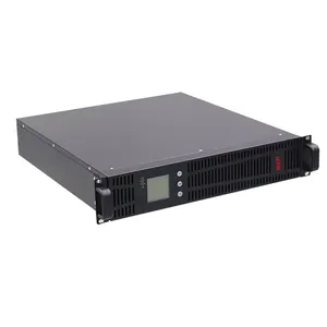 19 polegadas 1kva/2kva/3kva saída de onda senoidal pura ups rackmount online com display LED