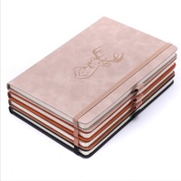 Journal pointillé à couverture rigide en cuir personnalisé en marbre A5 de haute qualité