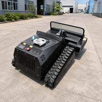 Tondeuse à gazon électrique sans fil multifonction à chenilles, télécommandée, avec batterie au lithium, 550 mm 800 mm