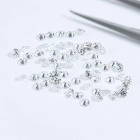 Gemmes de moissanite en vrac VVS1 D couleur pour la fabrication de chaîne à maillons cubains pendentif bague de fiançailles moissanite personnalisée
