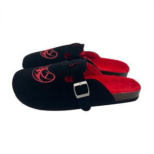 Sabots Personnalisés Mi-Ouvrés pour Homme, <span class=keywords><strong>Mules</strong></span> en Cuir avec Soutien de la Voûte Plantaire, Sabots Doublés en Fausse <span class=keywords><strong>Fourrure</strong></span>, Chaussons en Liège à Enfiler - Product Image 4