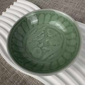 ชุดจานซอสซีลาดอนหลงฉวนแบบดั้งเดิม ทนทาน เป็นมิตรกับสิ่งแวดล้อม สำหรับใส่ซอสปรุงรส ซูชิ 10 ชิ้น - Product Image 4