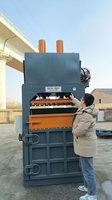 Presse à balles verticale hydraulique 60 tonnes pour le recyclage des déchets de papier, du carton, des bouteilles en plastique, des canettes en aluminium