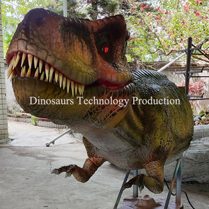 Cabeza de Tiranosaurio Rex Animatrónica Hecha a Mano o Cabeza de Dinosaurio Artesanal para Atracción en la <span class=keywords><strong>Entrada</strong></span> de un Parque de Atracciones - Product Image 5