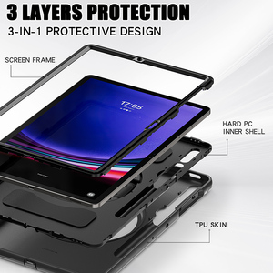 ฝาครอบกันกระแทก TPU สำหรับ Samsung Galaxy <span class=keywords><strong>Tab</strong></span> S9 PLUS S7 +/S8 PLUS 12.4 "T970/X800/<span class=keywords><strong>S7FE</strong></span> T730เคสอเนกประสงค์ - Product Image 6