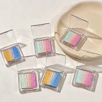 Palette de fards à paupières monochromes de haute qualité, label privé, cosmétiques personnalisés, logo personnalisé, palette de maquillage scintillante pour les yeux