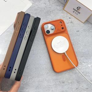 <span class=keywords><strong>Funda</strong></span> Magnética Mate con Tacto de Piel para iPhone 17 16 15 14 Pro Max, Anti-rayas, Compatible con Carga Inalámbrica, Precio de Fábrica - Product Image 1