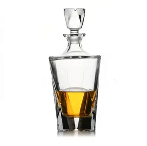 Chai Rượu Whisky Rỗng Chất Lượng Cao Thủ Công Bán Buôn Lạ Mắt Chai Rượu Whisky Bình Chiết Rót Rượu Whisky