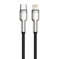 Pabrik grosir PD27W 60W 240W nilon kepang tipe-c pengisian cepat kabel Data USB untuk iPhone komputer Earphone