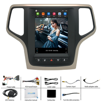 Lecteur DVD de voiture Android 2 Din vertical 9.7 pouces pour jeep grand Cherokee 2014-2022 stéréo radio vidéo GPS navigateur écran tactile