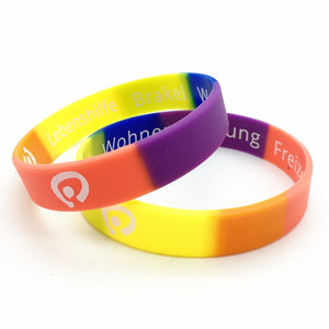 Fashion <strong>Cheap</strong> <strong>Promotional</strong> Silicone Wristband Thin Bracelet 5mm - Product Image 6