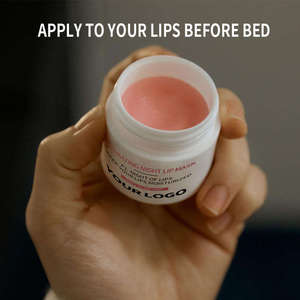 Crème de nuit hydratante pour les lèvres à la framboise biologique, éclaircissante, apaisante, pour les lèvres sèches et gercées, végane, sans silicone - Product Image 6