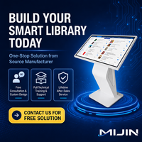 Solution d'équipement de bibliothèque intelligente : Kiosque de consultation et de récupération en libre-service OPAC, Terminal de connexion personnel du lecteur