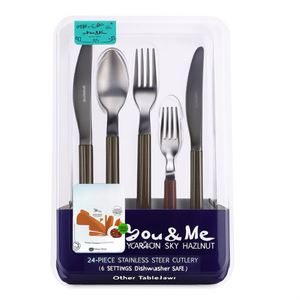 Juego de cubiertos 24 piezas Inox You&Me SKY Nocciola YM24SK 408 - Product Image 2