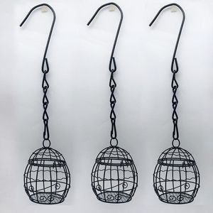 Penjualan laris tempat makan burung liar tahan tupai gantung logam taman luar ruangan dengan kandang logam - Product Image 2
