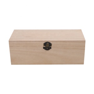 Unfinished Small Wooden Gift Box for Packing