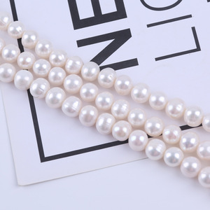 Zhuji Wholesale Natural Freshwater Pearl <b>String</b> 10-11mm Punch Loose Beads for DIY Necklace or <b>Bracelet</b> Material - Product Image 4