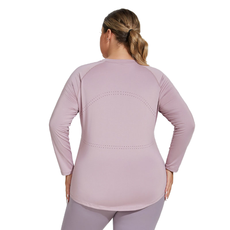 Plus Size Lightweight Cool Feel Mesh Quick Drying Breathable Women Sport Gym Yoga Loose Casual Loungewear T-Shirts