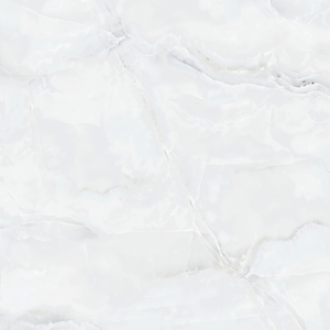 Azulejos de porcelana con efecto de mármol moderno de 600X600mm de alta calidad, acabado blanco brillante, serie Lisa para uso interior en supermercados - Product Image 1