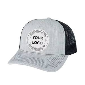 Haute qualité personnalisé réglable Snapback étiquette Logo Vintage avant patchs 6 panneaux broderie maille réglable casquettes de camionneur - Product Image 5