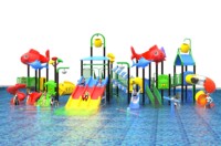 Fabricant d'équipements de jeux d'eau en plein air, conception personnalisée, prix bas, toboggan aquatique en métal et plastique pour usage domestique
