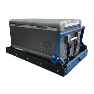 Glissière de réfrigérateur portable pour voiture 4x4 95L en acier, inclinable latéralement, avec <span class=keywords><strong>plateau</strong></span> <span class=keywords><strong>coulissant</strong></span> - Product Image 2