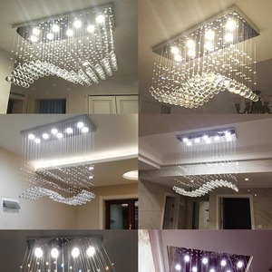 Gran oferta de Amazon, candelabros de cristal K9, lámpara colgante LED para sala de estar, comedor, Bar, luz colgante de gama alta - Product Image 4