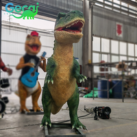 Dinosaures animatroniques grandeur nature pour parc d'attractions, modèle de dinosaure mécanique pour exposition, capteur infrarouge