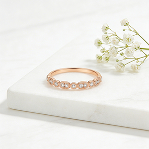 Anillo de compromiso y moda personalizado de plata y oro macizo de 10K/14K/18K, con diamantes cultivados en laboratorio CVD de calidad IGI VVS-VS, corte ovalado y corte brillante, clásico. - Product Image 6