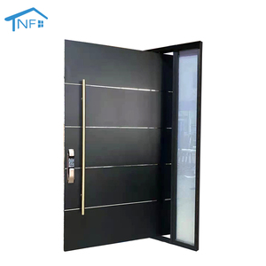 Роскошный дизайн, передние внешние двери, главный вход, защитные двери с алюминиевой изоляцией, передние поворотные двери, наружные двери для виллы - Product Image 5