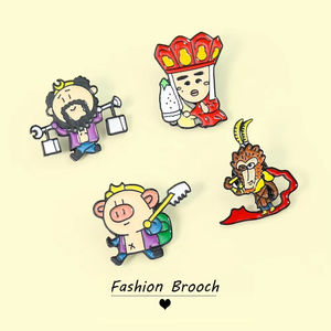 Clásicos chinos mono rey broche de Metal sombrero ropa orgullo Pin mochila decoración artesanía regalo insignias esmalte Pin - Product Image 4