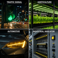 Puce LED verte 3528 3,2 V 20 mA ultra-lumineuse SMD pour tableau de bord automobile, combiné d'instruments et rétroéclairage intérieur de voiture