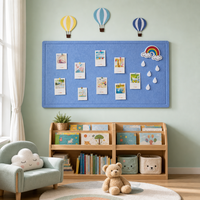 Nouvelle Arrivée Tableau d'affichage mural en feutre sans cadre avec chevilles pour chambre d'enfant