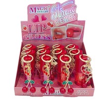 Huile à lèvres hydratante portable en forme de fruit, motif cerise et abeille, maquillage pour les lèvres, taille standard, Zhejiang