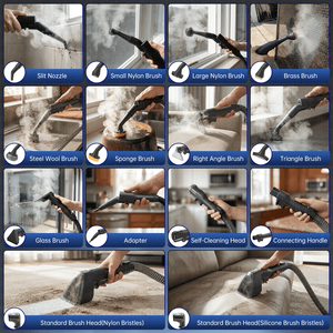 Máquina de Limpieza Profunda de Alfombras a Vapor Portátil con Vapor de Alta Temperatura, Limpiador de Manchas Húmedas y Secas, Aspiradora de Alfombras - Product Image 6